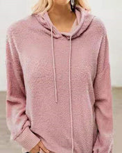 Load image into Gallery viewer, Solid Color Long Sleeve Hooded Sweatshirt