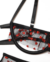 Load image into Gallery viewer, Solid Yarn Splicing Strap Lingerie Sets Bra Sets