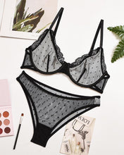 Load image into Gallery viewer, Solid Strap Yarn Splicing Bra Sets