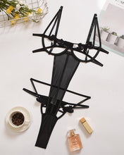 Load image into Gallery viewer, Solid Cut-out Strap Halter Bodysuit