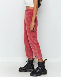 Casual Solid Color Straight Pants