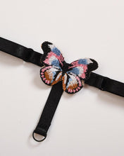 Load image into Gallery viewer, Solid Yarn Splicing Butterfly Decoration Bra Sets
